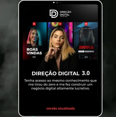 Capa: DIREÇÃO DIGITAL 3.0 ANA JORDS: Baixar Curso Completo Agora!