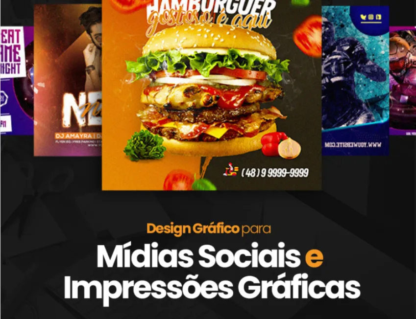 Capa: Baixar Curso Design Gráfico: Social Mídia e Impressão Completo