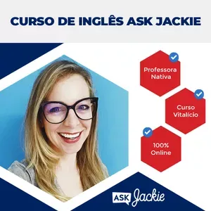 Capa: Ask Jackie 2.0: Baixar Curso de Inglês Completo c/Jackie