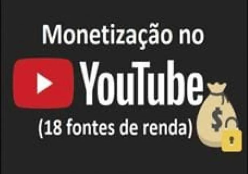 Capa: Download MONETIZAÇÃO NO YOUTUBE: 18 Fontes de Renda Já!