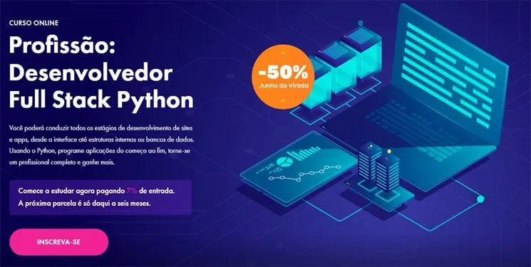 Capa: Profissão Desenvolvedor Full Stack Python: Baixe Agora!