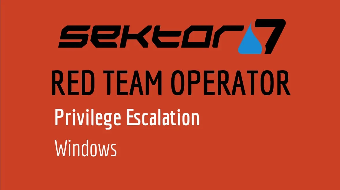 Capa: Sektor7 RED TEAM Operator: Baixar Curso Completo Oficial