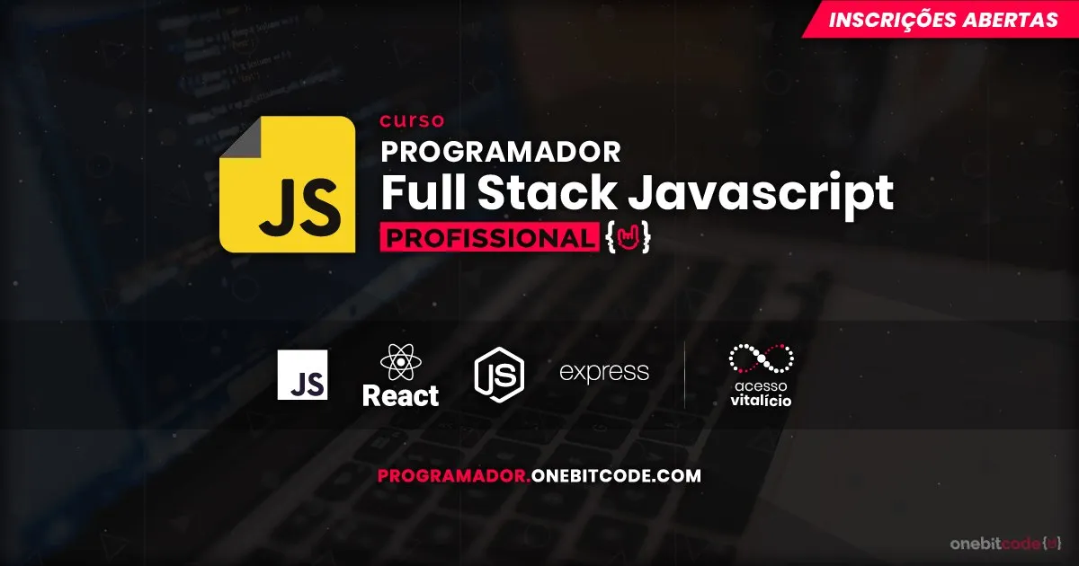 Capa: Baixar Curso Programador Full Stack Javascript Onebitcode: Download Completo!