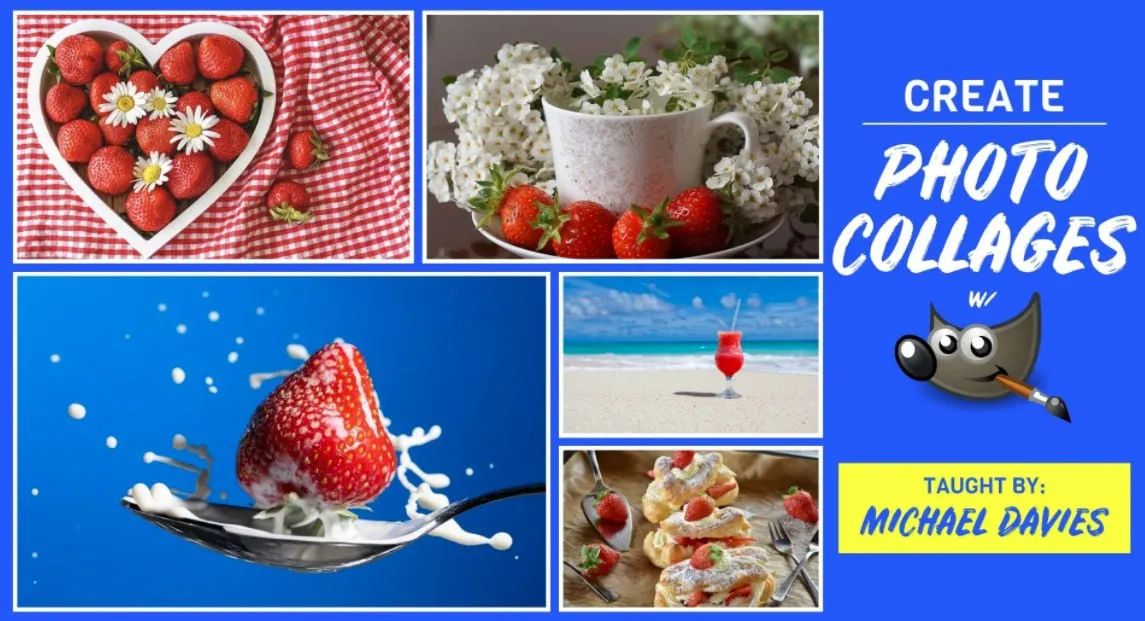 Capa: Download Curso GIMP: Crie Colagens Incríveis – Michael Davies