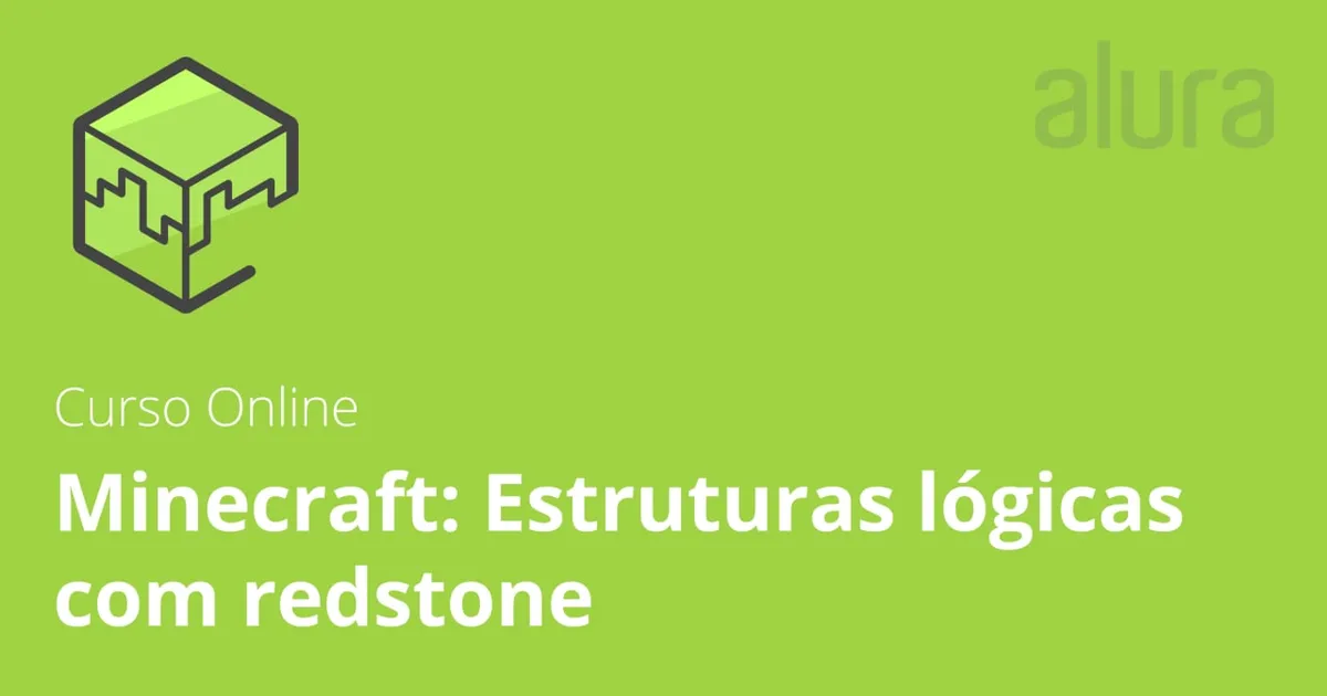Capa: Baixar Alura Minecraft Redstone: Lógica em 2h 24min