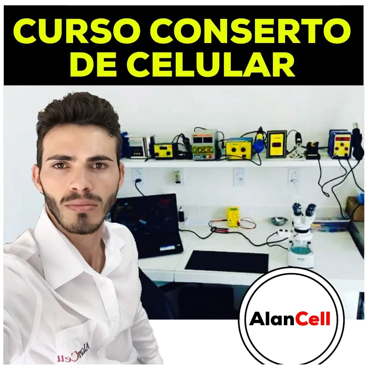 Capa: Curso Conserto de Celular Alan Cell: Download Rápido e Completo