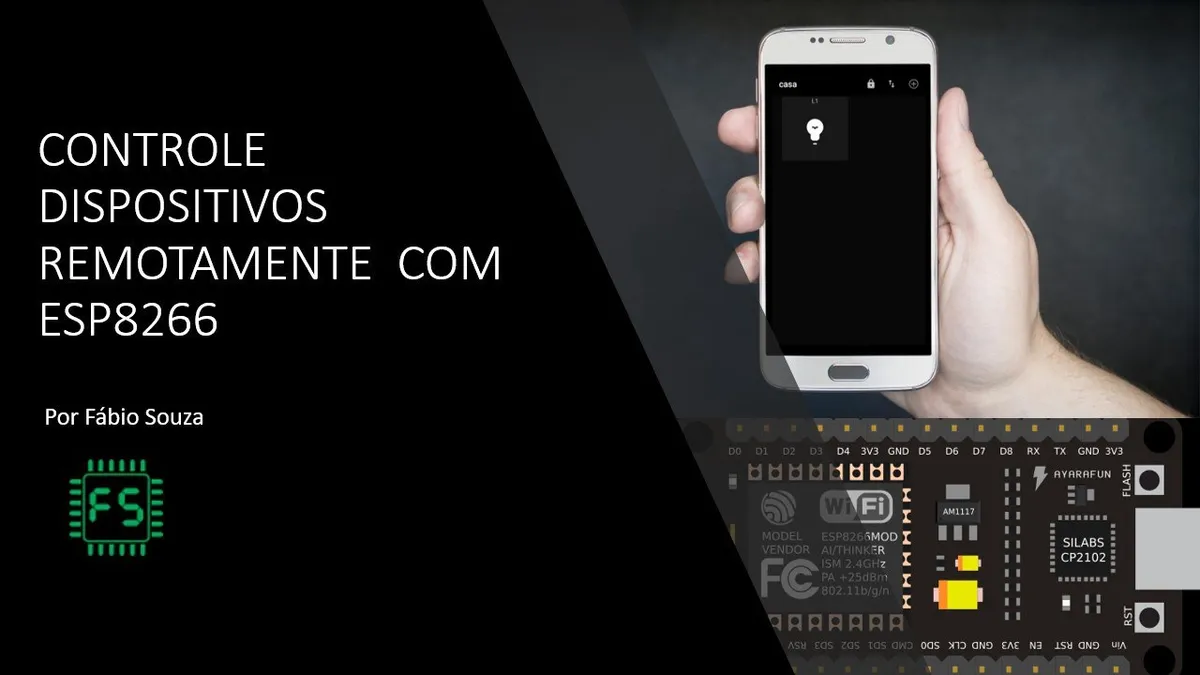Capa: Curso ESP8266 Controle Remoto: Baixar Agora!