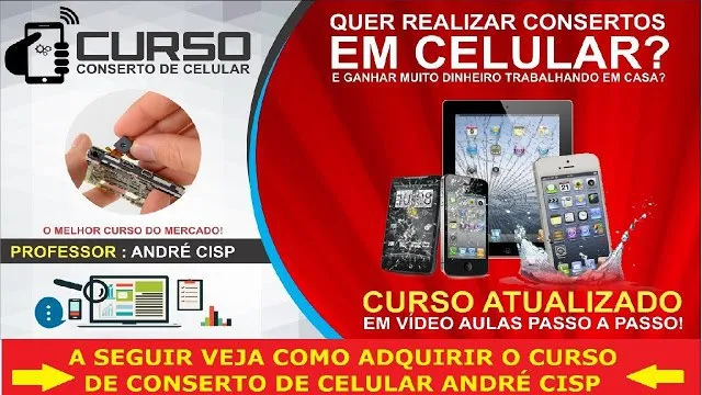 Capa: Download Curso André Cisp – Manutenção Celular Profissional