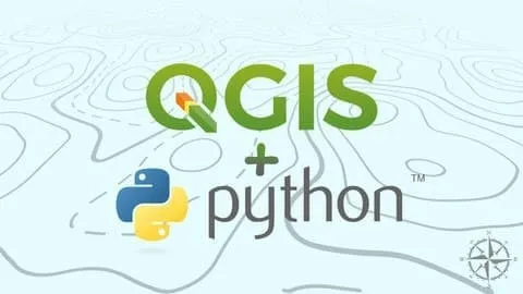 Capa: Python com QGIS: Baixar Curso Completo Arthur Paiva 2020