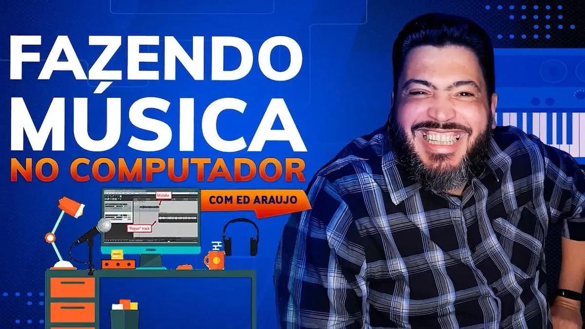 Capa: Baixar Curso Fazendo Música no Computador Ed Araújo 2024