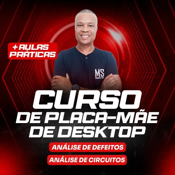 Capa: Baixar Curso de Reparo Placa Mãe Desktop – Magnata Silva