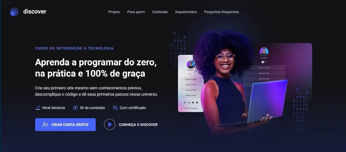 Capa: Trilha Discover Rocketseat: Baixar Curso Completo Agora!
