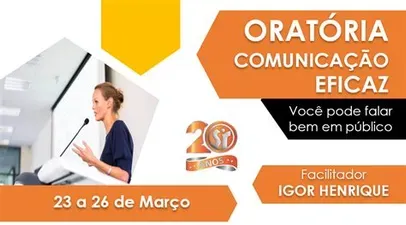 Capa: Baixar Curso Oratória: Domine a Comunicação e Impacto