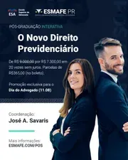 Capa: Baixar Pós-Graduação Novo Direito Previdenciário ESMAFEPR 2022 | Download Completo