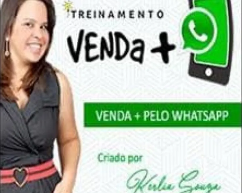 Capa: Treinamento Vender Mais pelo Zap: Download Completo | Kerlia Sousa